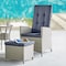 Alaterre Furniture Haven All-Weather Wicker Outdoor Recliners with Ottomans and Cushions, PK2 AWWE01EE - alternate 10